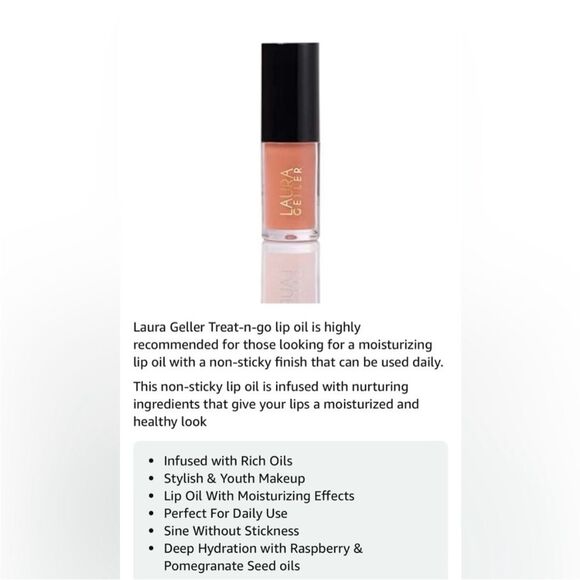 ✨DISCONTINUED✨ LAURA GELLER | “Finish Line” | Treat-N-Go | Tinted Lip Oil (New!) - Picture 7 of 8